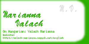 marianna valach business card